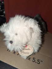 Russ Yomiko Classics Sheepdog 10" White Gray Plush Stuffed Animal