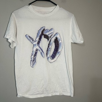 RARE The Weeknd Official Issue XO ''Icy'' Chrome Logo T-Shirt Chapter III Era Sz S