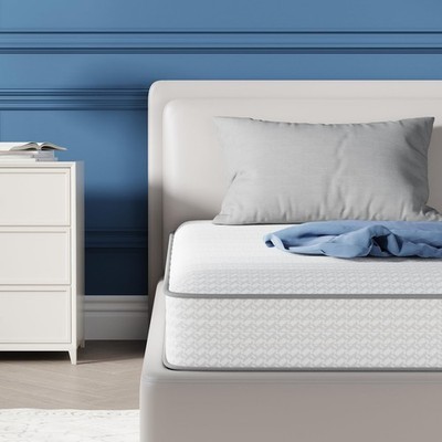 Twin XL Mattress 6 Inch Medium Plush Spring Hybrid Pressure Relief Avenco Size