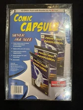 Silver Age Size ComicCapsule - BLACK - (Fits Your Bagged Comic Perfectly!)