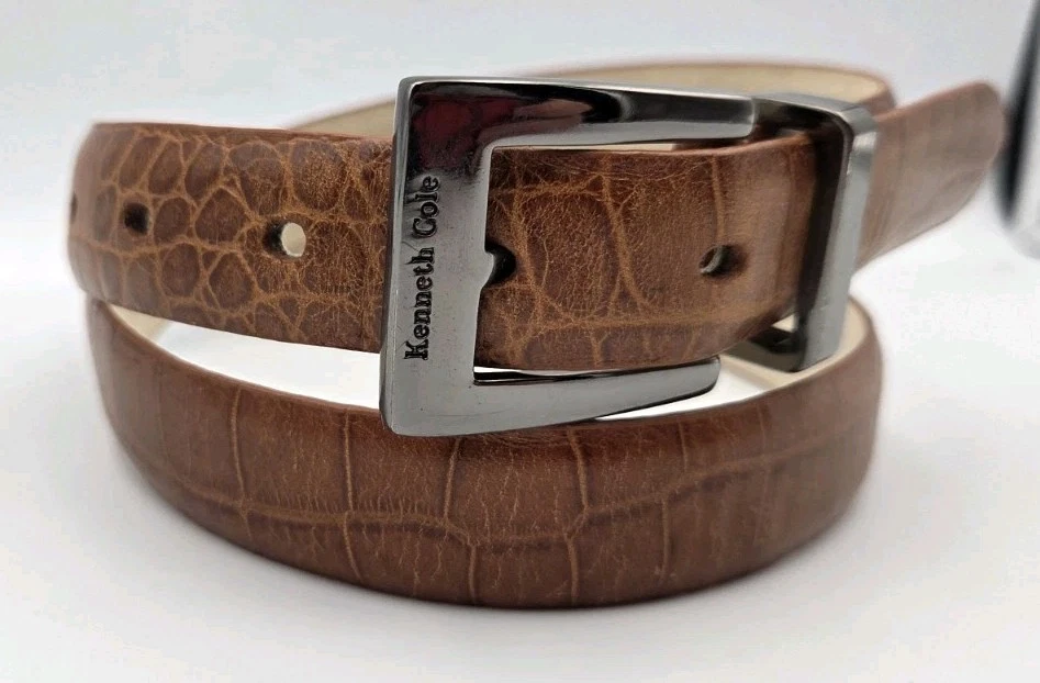 Kenneth Cole Snake Skin Leather Belt Vintage UNLISTED by Kenneth Cole Genuine Snake Skin Belt  main image 3