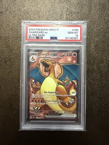 CHARIZARD EX MEW 183/165 - Pokemon 151 - GEM MINT PSA 10 ITA 🇮🇹