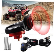 Loud UTV Horn Kit,RZR Horn Kit with Rocker Switch 12V for Polaris RZR Ranger,