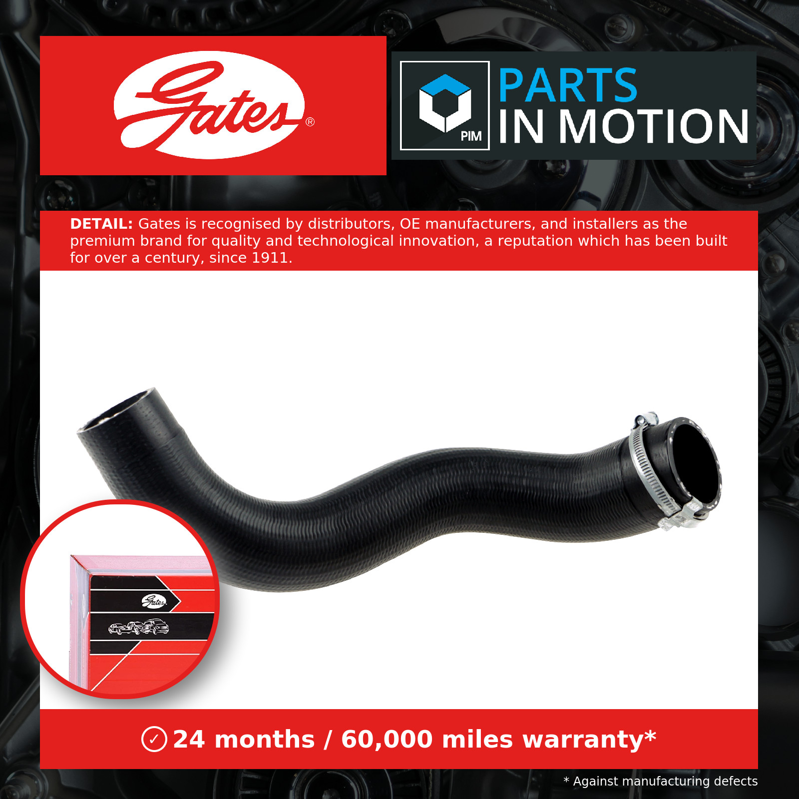 Gates Turbocharger Hose - 09-0852 - Fits Volvo - Equivalent to OE Quality - Image 12