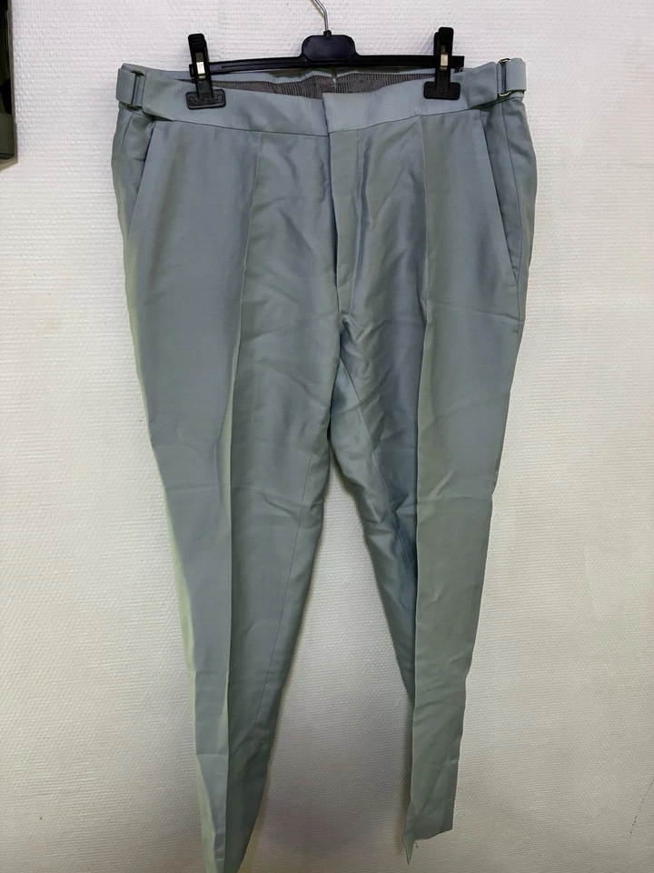 Tom Ford Pantalon Droit Costume Bleu Cyan - Photo 1/4