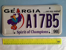 License Plate, Georgia, 1998, Spirit of Champions, Specialty: Paralympics, A17