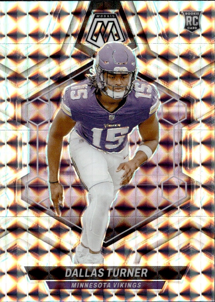 2024 Panini Mosaic - Rookies Dallas Turner #317 Silver Prizm BUY 3 GET 1 FREE