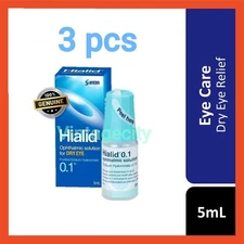 3 X 5ml Japan Santen Hialid 0.1% Sodium Hyaluronate Ophthalmic Solution Eye Drop