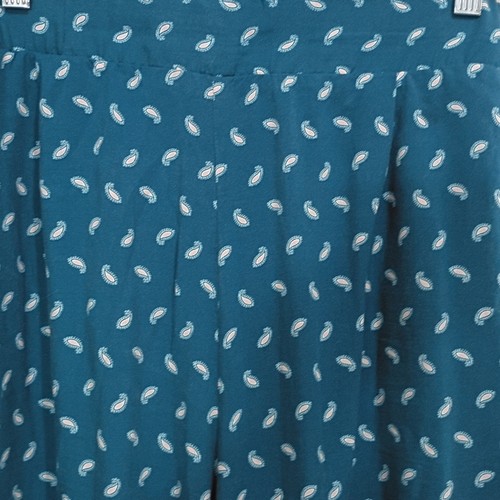 Torrid Hose Größe 2X türkis Paisley weites Bein Freizeit Pull-Up leicht Bohemian - Bild 4 von 12