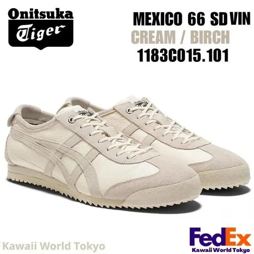 Onitsuka Tiger MEXICO 66 SD VIN CREAM / BIRCH 1183C015 101 UNISEX NEW!!