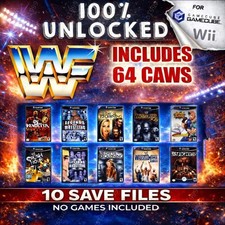 WWE Wrestling Def jam Day of Reckoning Unlocked GameCube Memory Card 100 Saves