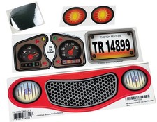 Toy Restore Replacement Decals Fits Little Tikes Cozy Coupe II Car Red