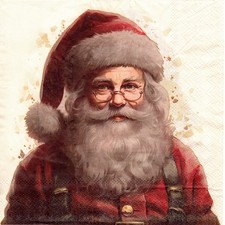 ♫Serviettes en papier Père-Noël Norvège. Napkins Santa Claus Christmas Norway♫