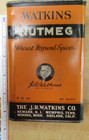 tin spice box Watkins Nutmeg large 8oz.  Pry shaker lid — photo 6