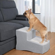 Pet Gear Easy Step II Pet Stairs, Sea Salt, 2 Step For Cats/Dogs up to 75 P...