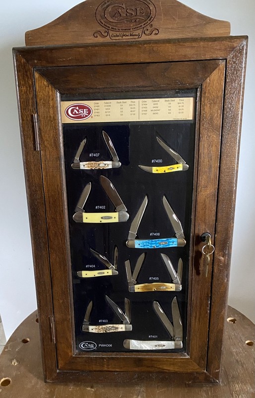 New Case Knife Display With New Knives And Boxes