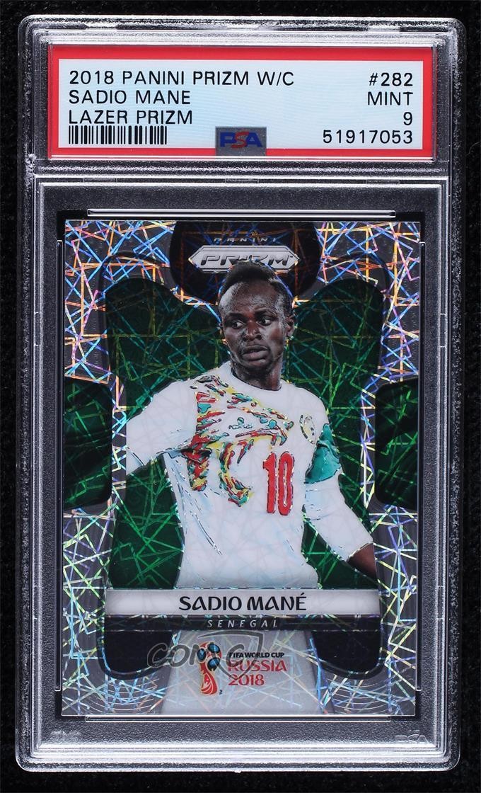 2018 Panini Prizm World Cup Lazer Prizm Sadio Mane #282 PSA 9 MINT 08c9