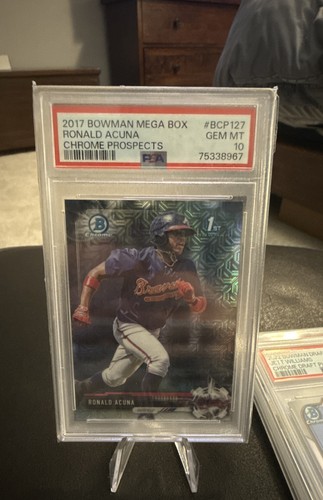 Ronald Acuna #BCP127 2017 Bowman Mega Box Chrome Prospects card