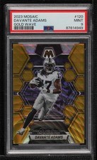 2023 Panini Mosaic Gold Wave Mosaic Prizm 1/17 Davante Adams #120 PSA 9 MINT