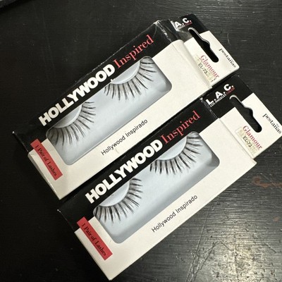 2 Pair L.A.C. Hollywood Inspired Eyelash EL-73 Black Dramatic Glamour Lashes