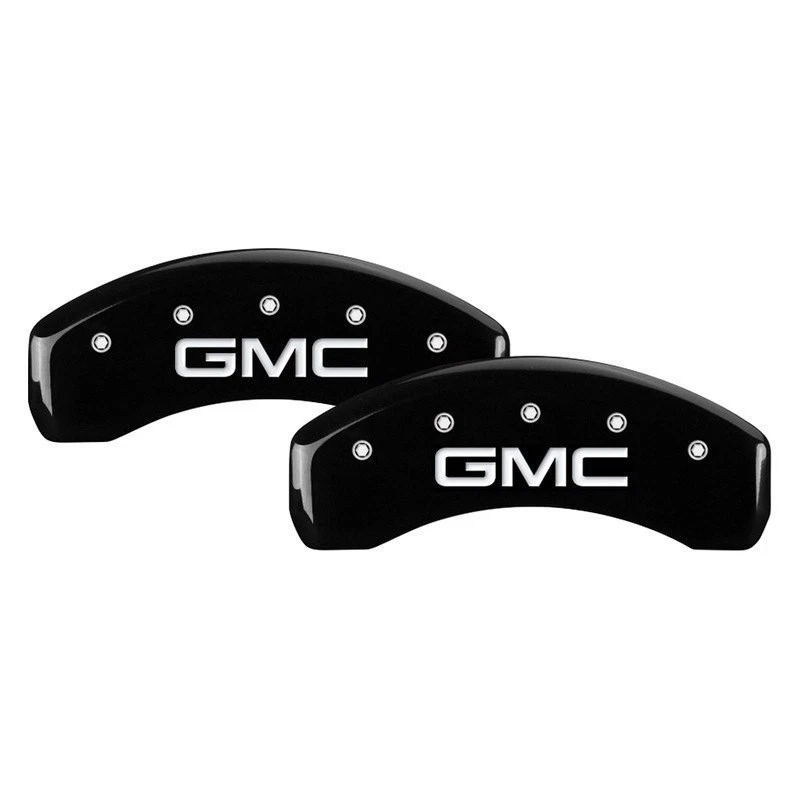 For GMC Sierra 3500 HD 20-25 Caliper Covers Gloss Black Caliper Covers w GMC Foto 2 de 2