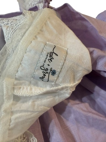 Love and Grow Lavender Linen Dress And Bloomers Set 3T NWT - Picture 6 of 8