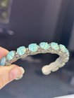 Sorrelli Riveting Romance Pacific Opal Vintage Green Crystal  Cuff Bracelet — photo 8