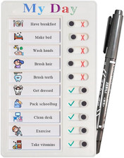 Chore Chart for Kids Multiple Kids ADHD Tools Checklist Board Routine Schedule 