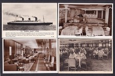 Shipping Cunard Liner 'QUEEN MARY' lot collection x25 RPPC real photo postcards