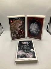Signed ARC 3 Del Rey Fantasy Paperback Lucy Undying Crimson Crown Saft Walter