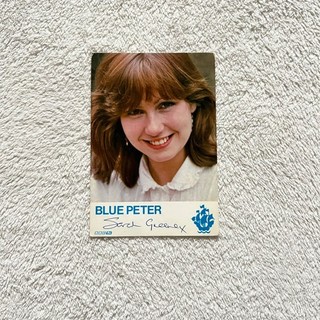 Blue Peter Sarah Greene signed photo postcard