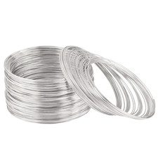 800 Loops Silver Memory Wire 22 Gauge Jewelry Wire Beading Wire for Jewelry Maki
