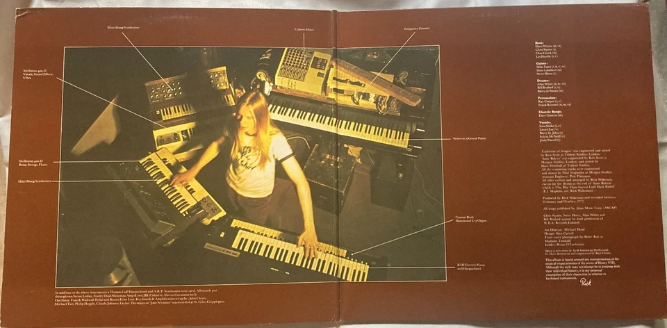 RICK WAKEMAN - The Six Wives of Henry VIII LP (RARE A&M QUADRAPHONIC Pressing) - Image 3 of 4