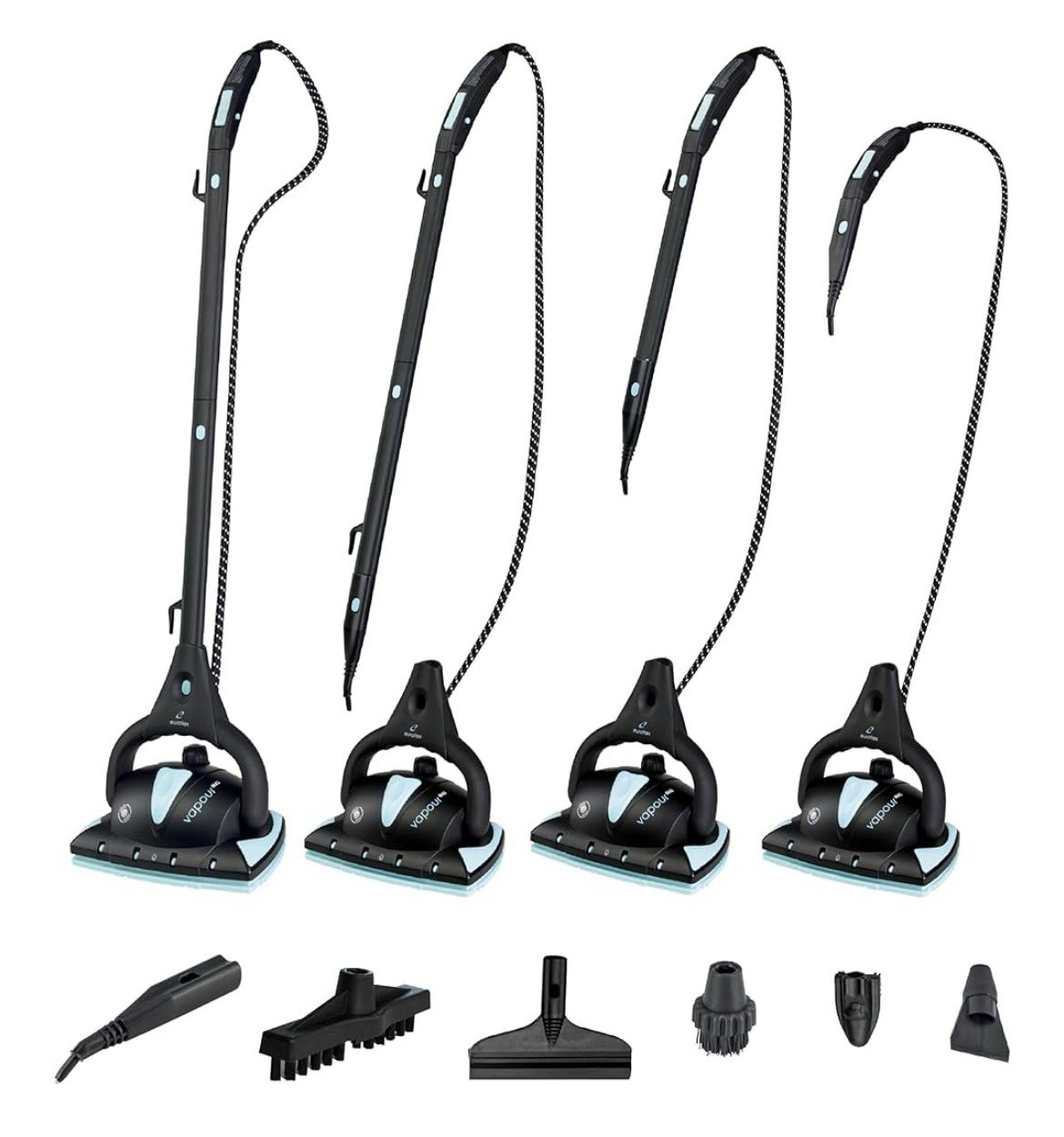 Euroflex Vapour Pro - 20-piece Steam Mop with Integrated All-in-one Portable New