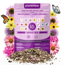 200,000+ Wildflower Seeds 4oz 16 Variety Perennial Mix Heirloom Seeds for Po... 76.00 per gallon