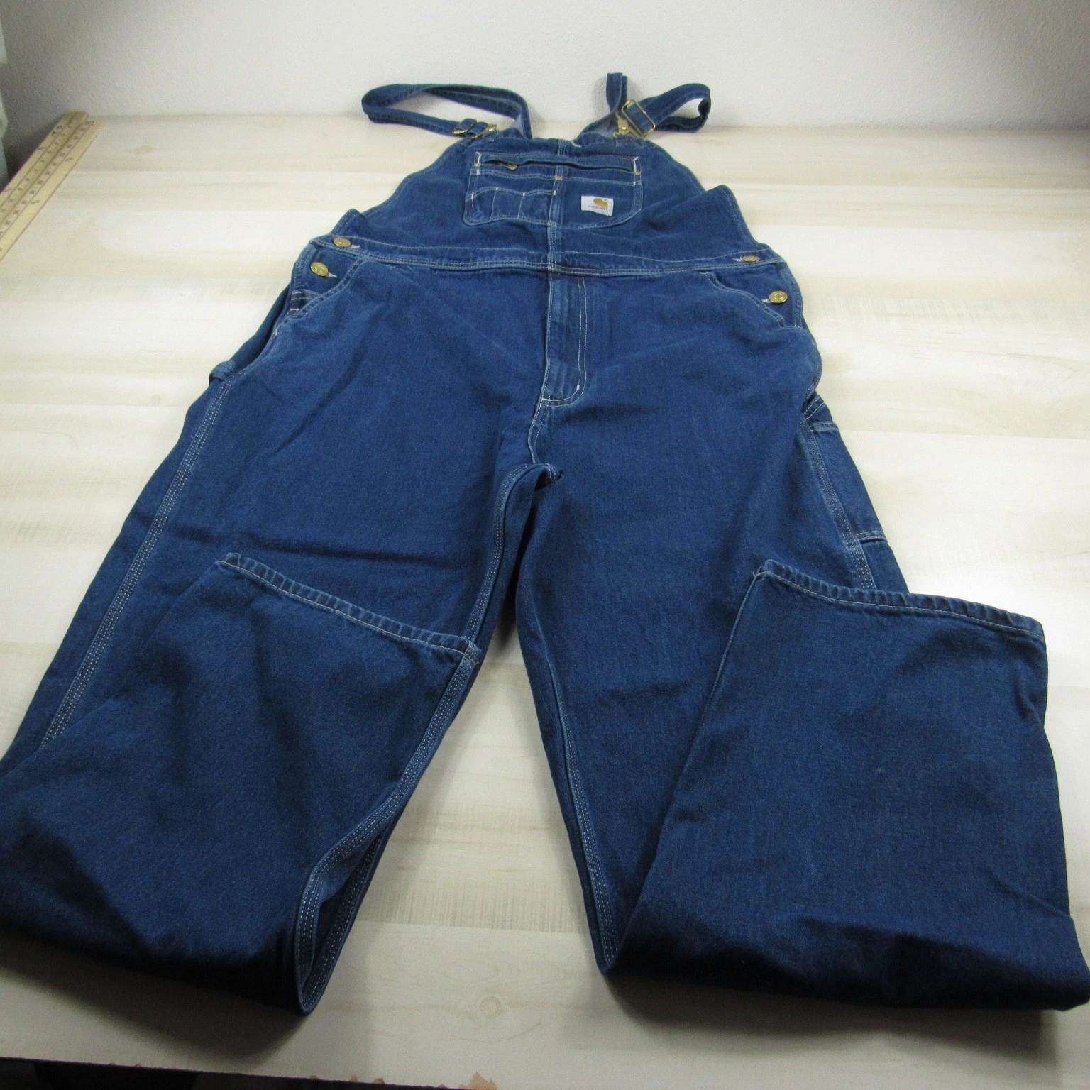 Carhartt Overalls Men 38x34 Blue Denim Workwear Outdoor Bib Loose Fit Casual
Opens in a new window o