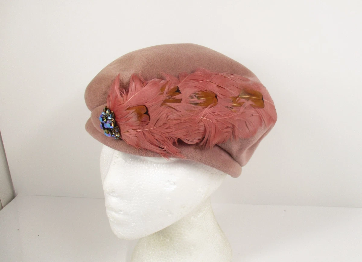 Pillbox Pink Vintage Hats for Women for sale | eBay display picture 1