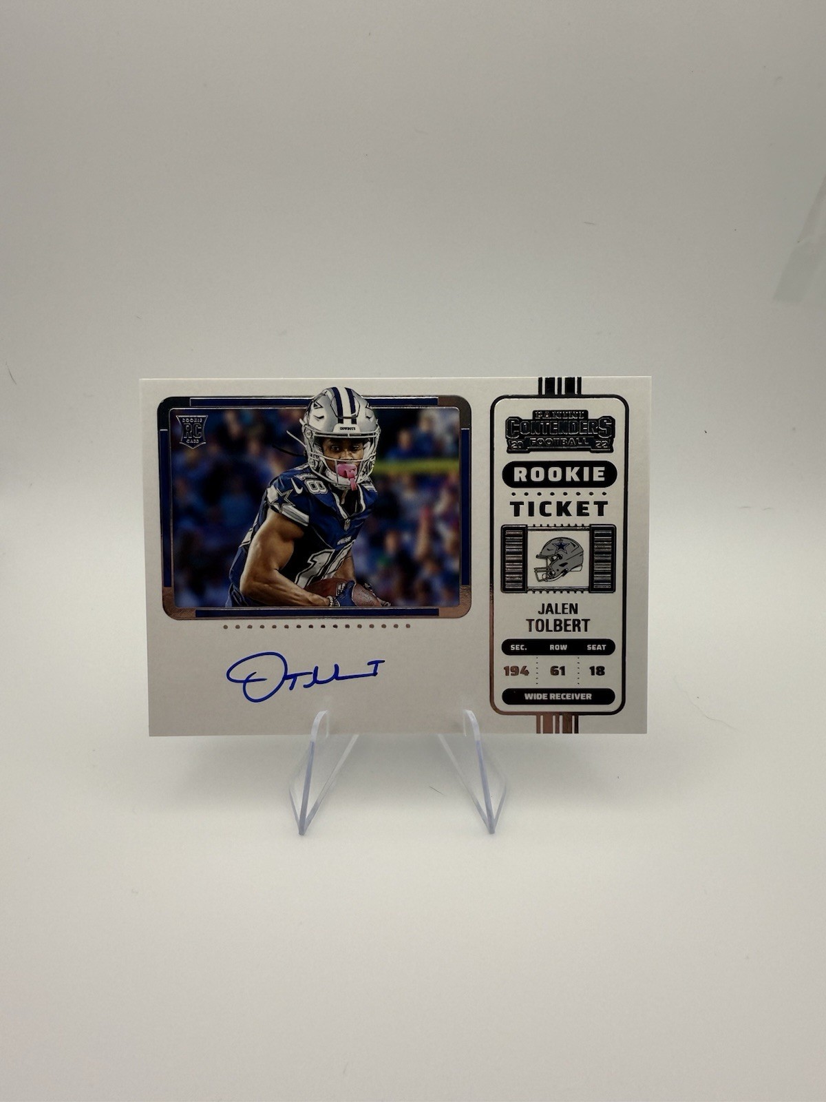 2022 Panini Contenders - Rookie Ticket RPS Variation Jalen Tolbert #122 (AU, RC)