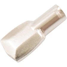 Shelf Tabs, 1/4" Pin Diameter, 100-Pack, Satin Nickel by Stone Harbor Hardware