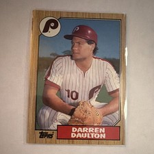 Topps 1987 Darren Daulton Philadelphia Phillies Base Set #636 MLB Baseball Card