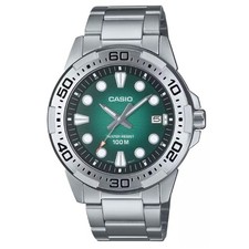 CASIO MTD-140D-3A Marine Sports Orologio Uomo Bracciale Acciaio Diver Style