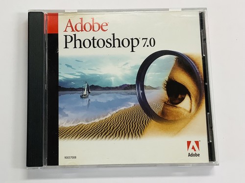 Adobe Photoshop 7.0  (Macintosh) Upgrade Software CD, With Serial Numbers (LN)