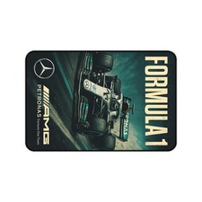 Formula 1 Mercedes AMG Racing Desk Mat  Vintage Race Car Track