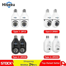 2PCS 2MP E27 Light Mini PTZ Camera WiFi Indoor Night Vision Audio Motion Detect