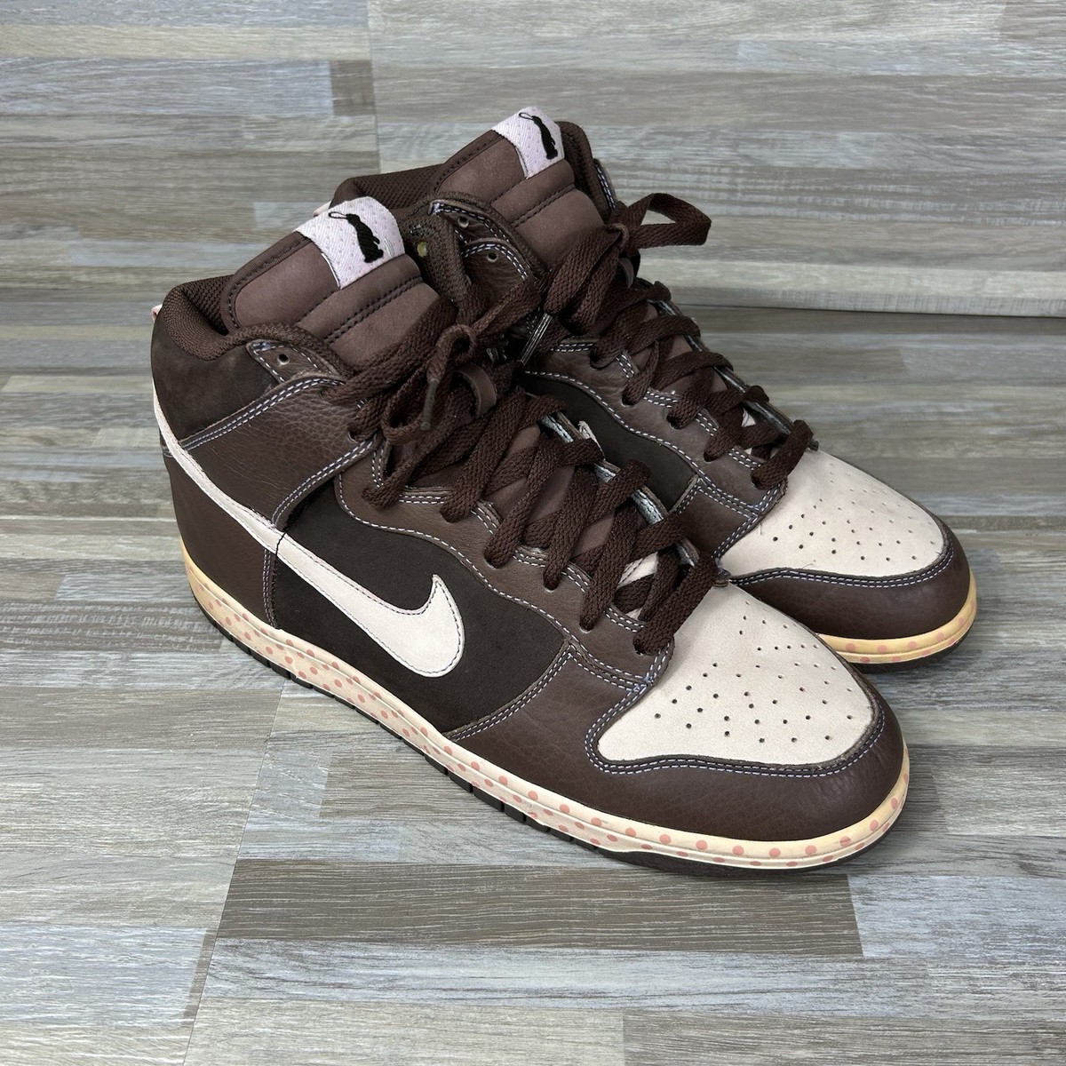 Nike Dunk High Easter Polka Dot Brown 308348 261 Men's Size 10