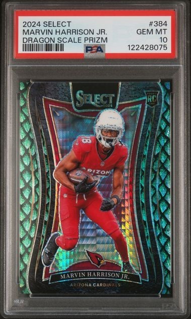 2024 Select Dragon Scale Suite Level Marvin Harrison Jr. 5/81 PSA 10 Cardinals
