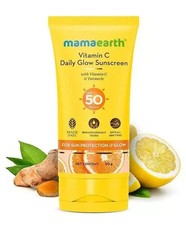 Mamaearth Vitamin C Daily Glow Sunscreen for Skin Protection SPF 50, pack 1, 50g