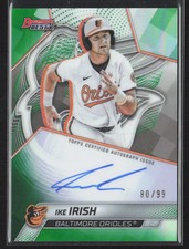2025 Bowman's Best Ike Irish #B25-II Green Refractor 80/99 On card auto 