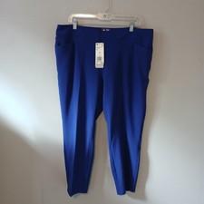 ADIDAS Size XL Women  s Adistart Ankle Blue Pull On Stretch Golf Pants NWT 80  