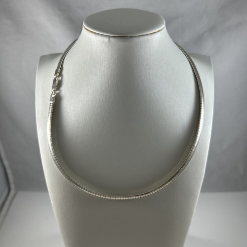 Sterling Silver Milor Italy Omega Necklace